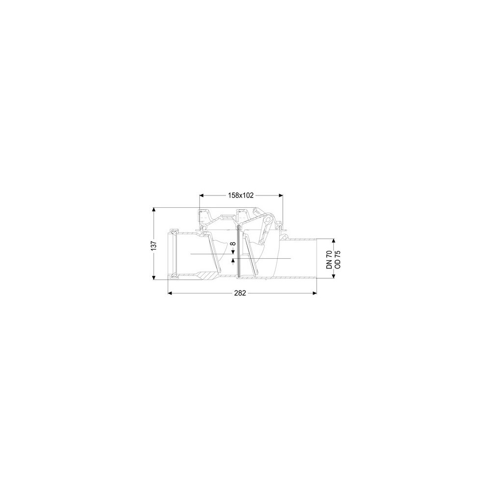 Kessel Kellerablauf Drehfix DN 100, Rost Schwarz, Typ 5