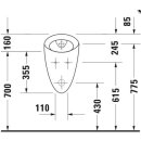 Duravit Absaug-Urinal Starck 1 o. Fliege Ausführung ohne Deckel weiß