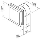 Helios M1/100 N / C Minivent DN100 zweistufig Nachlauf