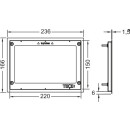 TECE WC-Abdeckrahmen Metall matt