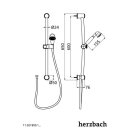 Herzbach LIVING SPA Retro Dusch-Wandstangenset 600