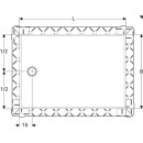 Geberit Duschfläche Setaplano Aufbau 60 b. 25cm 900x1200x45mm we alpin