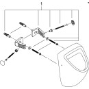 Grohe Urinal Bau Keramik Spülm. 1 Ltr Ansch v u Zu- u Abl verd we