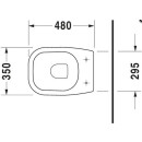 Duravit Stand-Tiefspül-WC D-Code Abgang waagerecht 480x355mm weiß