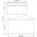 PoloPlast Übergangsrohr PKR Polo-Kal NG DN 160/110