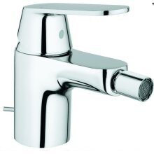 Grohe Einhandmischer Bidet Eurosmart C mit Zugstangen-Ablaufgarnitur verchromt