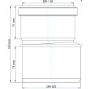 PoloPlast Übergangsrohr PKR Polo-Kal NG DN 125/110