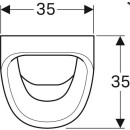 Geberit Urinal Aller Zulauf hinten, Abgang hinten weiß