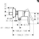 HG Einhandmischer Brause Picta Aufputz, eigensicher verchromt