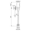 Schell O200 Infrarot Urinal Spülarmatur Batterie 1/2...