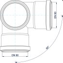 PoloPlast Eckdoppelabzweig PKEDA Polo-Kal NG DN 90/90/90...