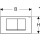 Geberit Betätigungsplatte Twinline30 f 2-Mengen-Spül. we / hochgl. VC