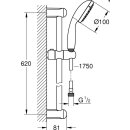 GROHE Brausestangenset Tempesta 100 27598 2 Strahlarten...