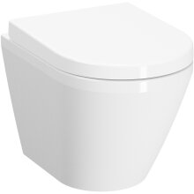 Vitra S100 Wand-Tiefspül-WC Kompakt<CR>Ausld. 495mm randlos verdeckte Bef. weiß