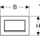 Geberit BetPl. Sigma30 verschraubbar f Spül-Stopp Zinkguss / we / hgl. chrom