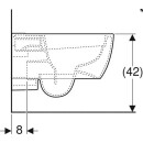 Geberit Wand-Tiefspül-WC iCon spülrandlos 530mm Ausladung weiß