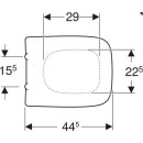 Geberit WC-Sitz Renova Plan e Bef. v o Schar. MS VC m AA u QRS we