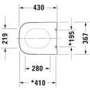 Duravit WC-Sitz Happy D.2 Scharniere edelstahl mit Softclose weiss