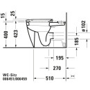 Duravit WC-Sitz Happy D.2 Scharniere edelstahl mit Softclose weiss