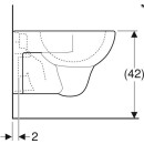 Geberit Wand-Tiefspül-WC Renova 540mm Ausladung weiß