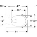 Geberit Wand-Tiefspül-WC Renova 540mm Ausladung weiß