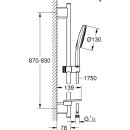 Grohe Brausestangenset Rainshower 130 SA 900mm 3...