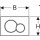 Geberit GE BetPl. Sigma01, für 2-Mengen-Sp. mattchrom-lackiert