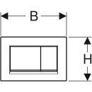 Geberit BetPl. Sigma30, für 2-Mengen-Sp. schwarz,...