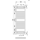 Zehnder O100 Badheizkörper 1469x500mm weiß (RAL 9016)