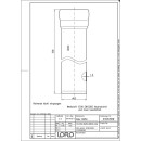 LORO-X-Rohr 01301. DN 50x500mm, mit 1 Muffe