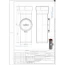 LORO-X-Reinigungsrohr 00550. DN 100, mit runder...