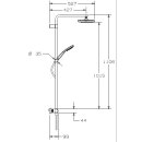 S100 Duschsystem mit Thermostat KB d= 200 HB d= 10cm...