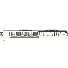 Kermi Profil-K Typ12 BH500x64x1200mm m. Abdeckung 10 bar QN 1276 weiß