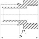 Wavin Tigris M5 Übergang 20mm x 3/4 IG