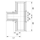 Wavin Tigris M5 T-Stück reduziert, 25mm x 20mm x 20mm