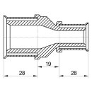 Wavin Tigris M5 Kupplung reduziert, 25mm x 16mm