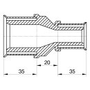 Wavin Tigris M5 Kupplung reduziert, 40mm x 25mm