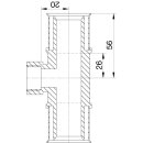 Wavin Tigris M5 T-Stück 25mm x 3/4 IG x 25mm