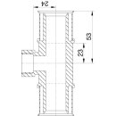 Wavin Tigris M5 T-Stück 32mm x 1/2 IG x 32mm