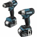 Makita Akku-Kombo-Kit DLX2414JX4 Akku Schlagbohrschrauber...