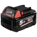 Milwaukee M18B5 18V / 5.0 Ah Li-Ion Ersatzakku