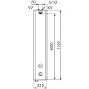 MORA tronic Duschpaneel WMS, mit Thermostatfunktion,...