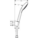 HG Brauseset Croma Select S Vario Porter Brauseschlauch 1250mm weiß/verchromt