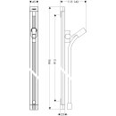 HG Brausestange Raindance UnicaS 90cm m BRS IsiflexB 1,6m verchromt