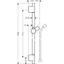 HG Brausestange UnicaS Puro m IsiflexB BRS 1,6m 900mm...