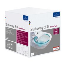 V&B Subway WWC-Paket, spülrandlos, m. Sitz, weiß, Absenkautomatik