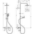 Hansgrohe Showerpipe 200 1 Jet Vernis chrom