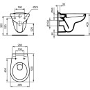 IDEAL STD Wandtiefspül-WC EUROVIT V3906 weiß