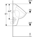 GEBERIT Renova Urinal, Zulauf von hinten Abgang nach hinten, weiß