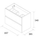 Salgar Schrank wandhängend FUSSION LINE 700 TIEFE 40...